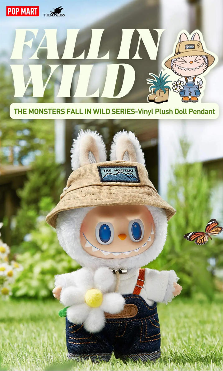 POP MART THE MONSTERS Fall in Wild Series Vinyl Plush Doll Pendant
