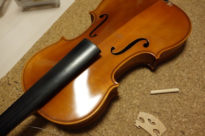 楽器の駒＆魂柱調整に挑戦 その2 - まさぐちるのひとりごと