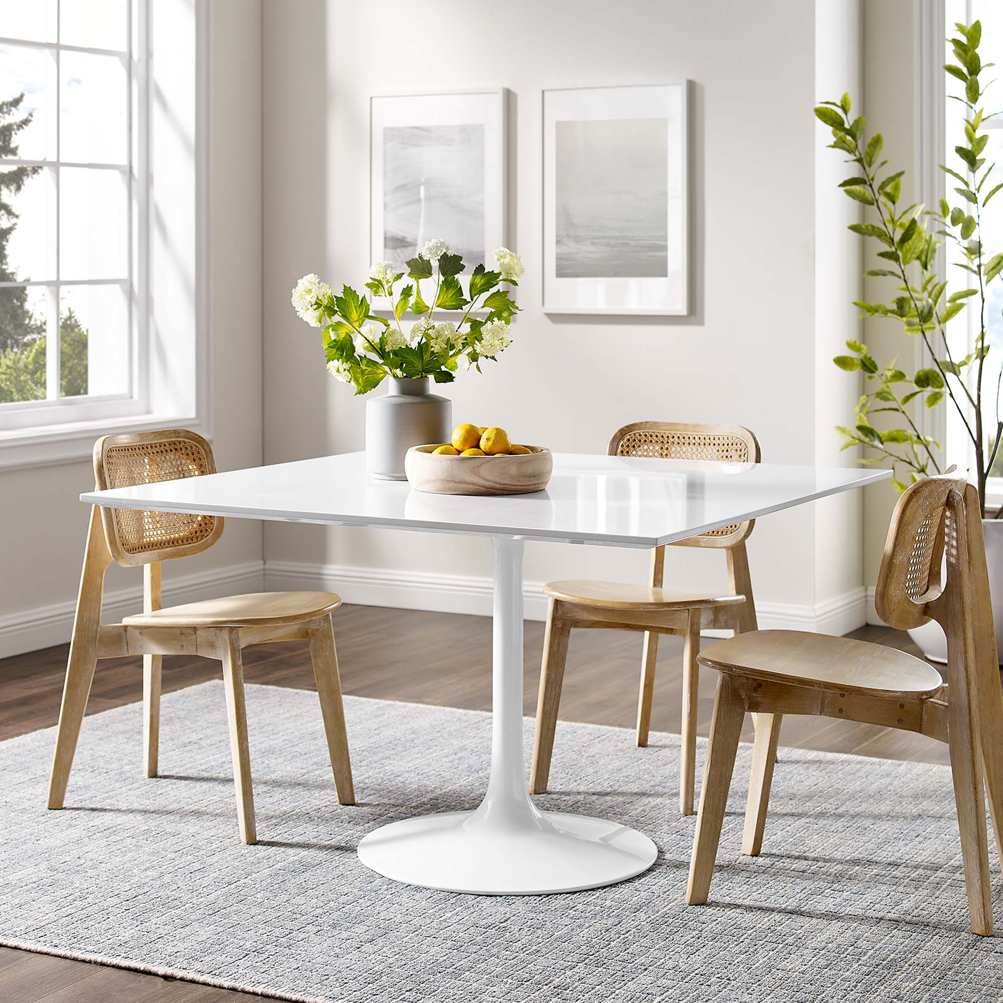 Lippa Square Wood Dining Table
