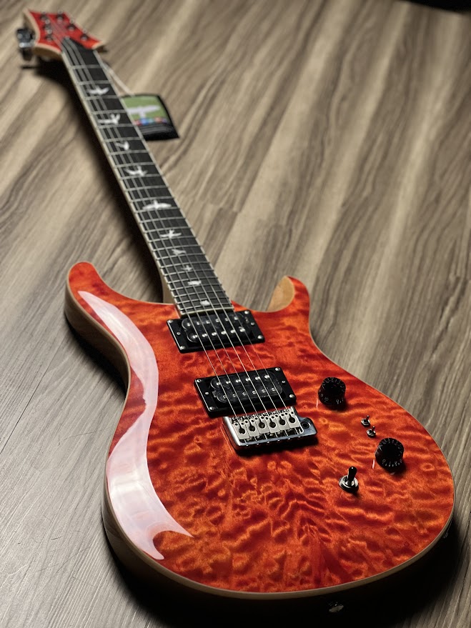 PRS SE Custom Quilt 24-08 Limited Run In Blood Orange