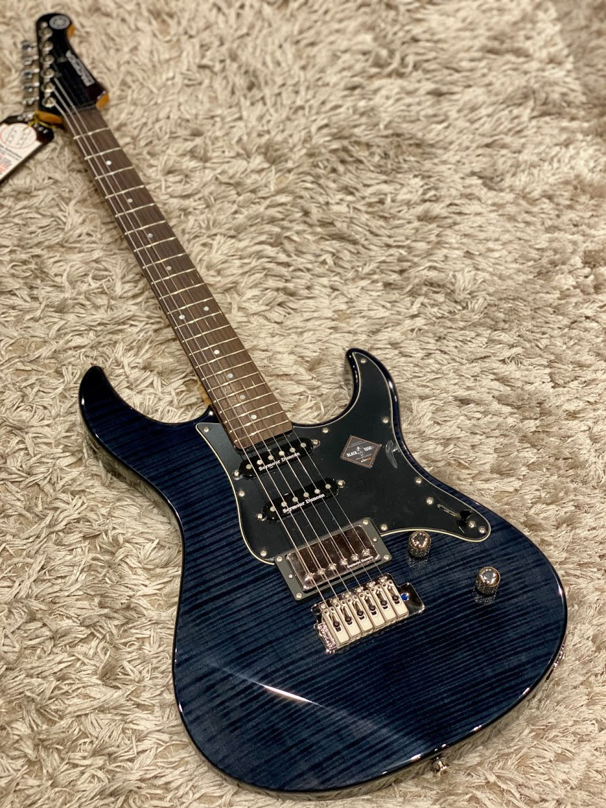 Yamaha Pacifica PAC612VII Flame Maple in Transparent Black