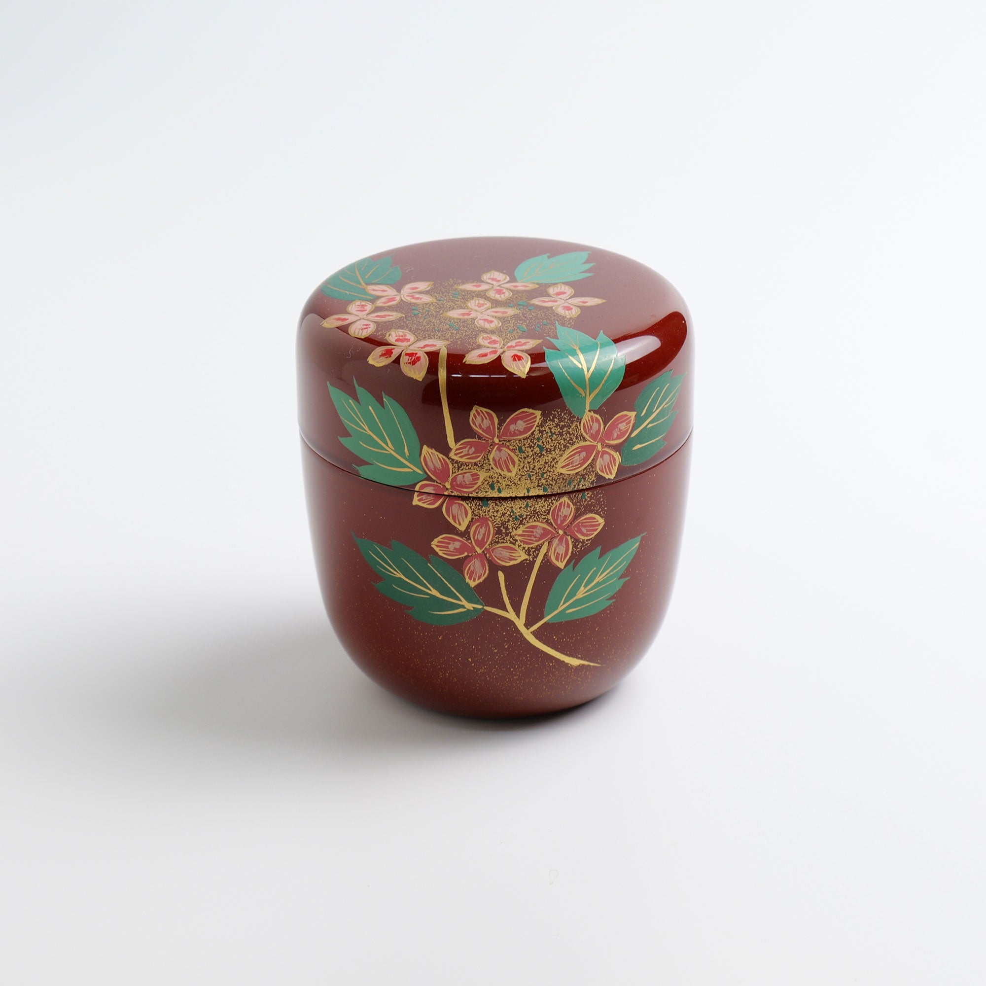 中棗「溜塗 紫陽花蒔絵」 – 中村茶舗