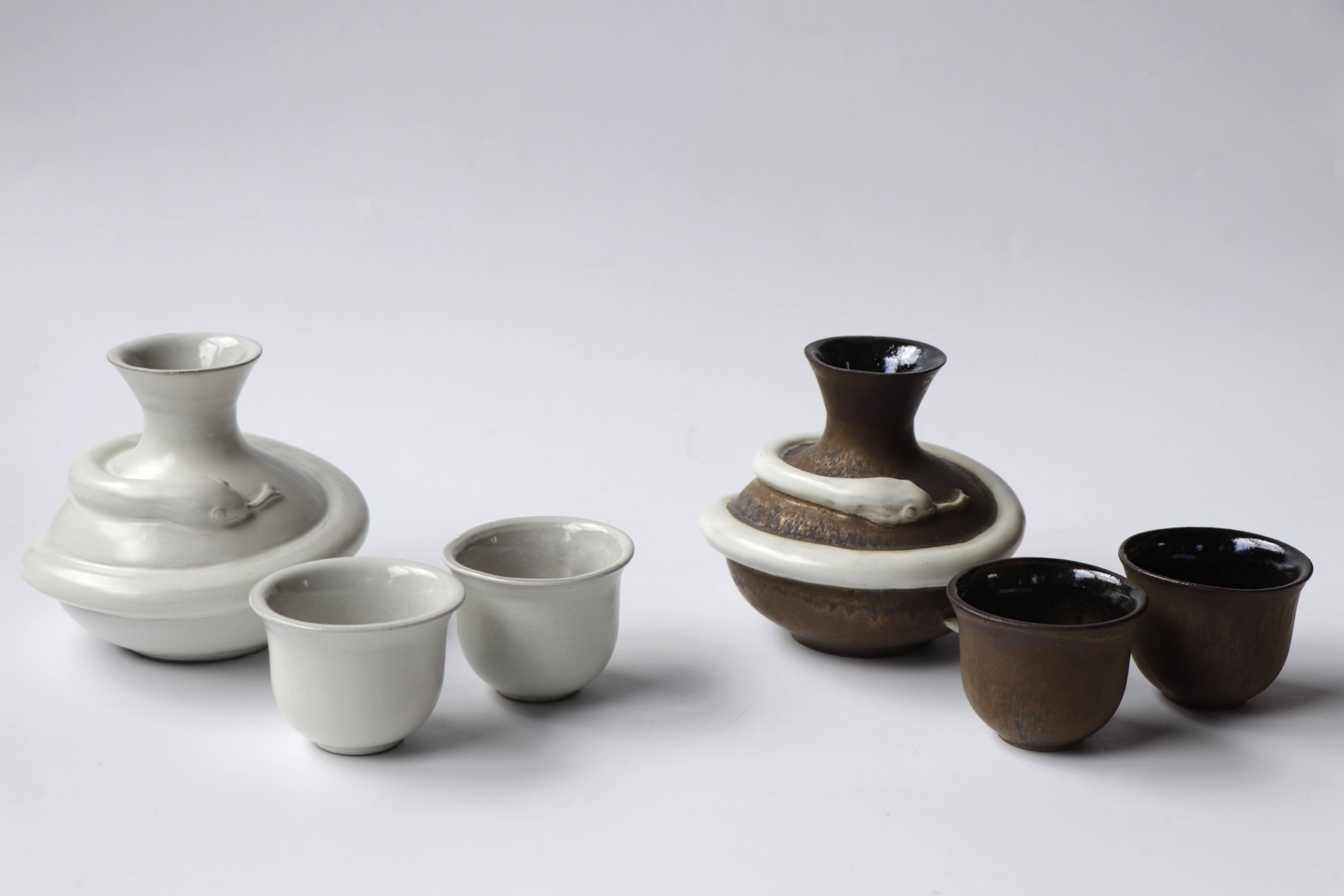 琉球ガラスの海風 ヘビの酒ボトル やちむん コラボ商品 オンライン