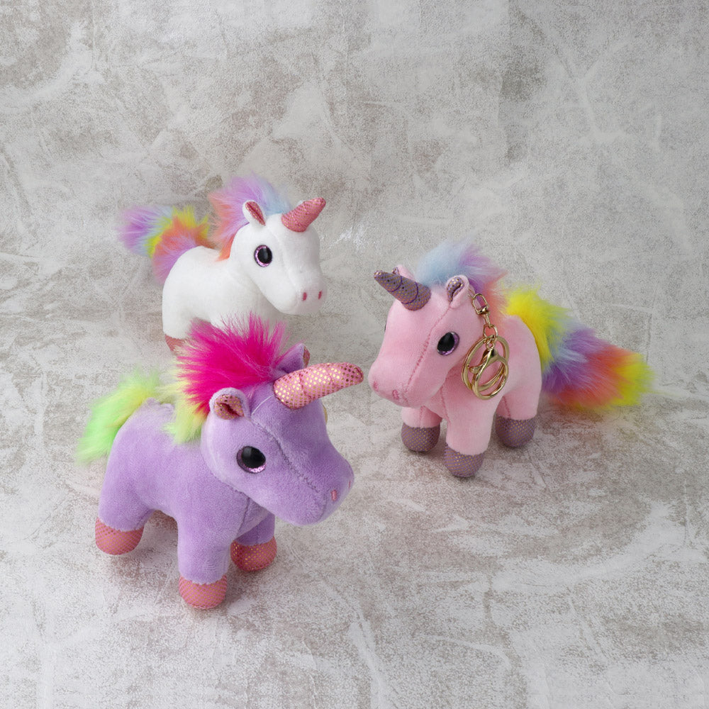 バッグチャーム ユニコーン レインボー ぬいぐるみ マスコット