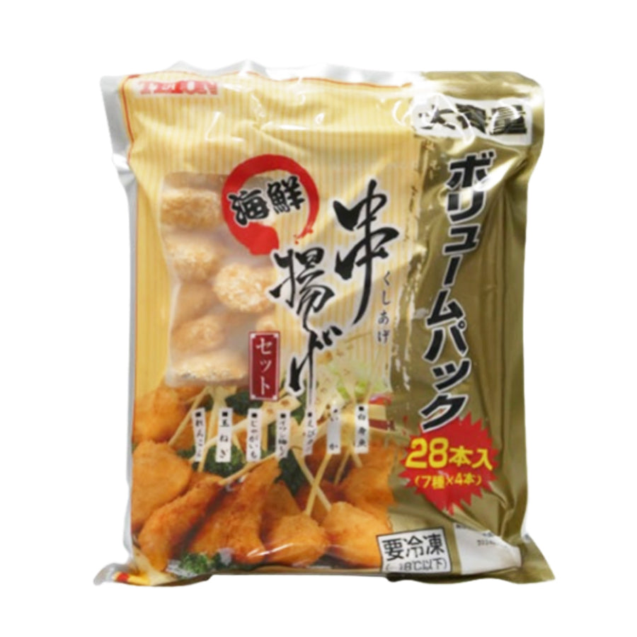 大容量 海鮮 串揚げ セット 28本 ( 串カツ / 海鮮串4種 野菜串3種×各4