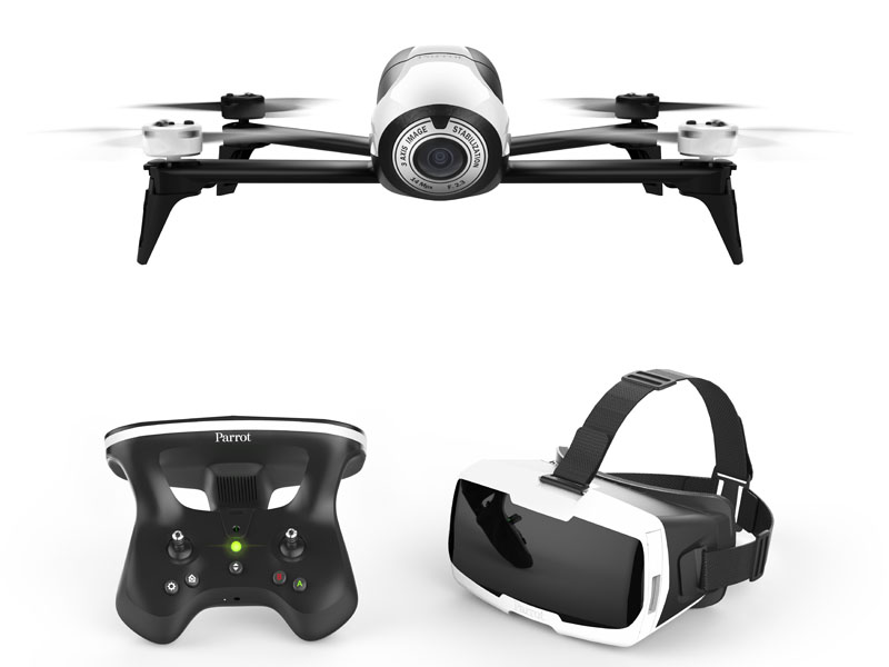 Bebop 2をパイロット気分で操作するFPVセット。HMDと新コントローラー