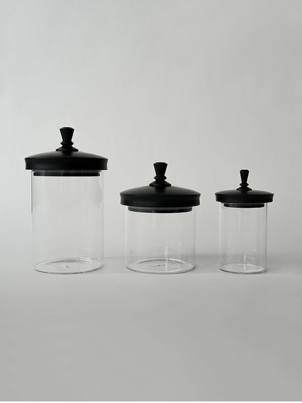 ティム ガラスジャー ブラック | AXCIS ONLINE