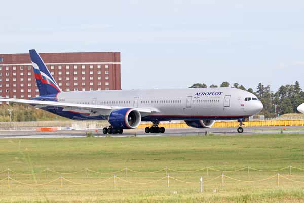 アエロフロートロシア航空 B777-3MO/ER VQ-BUA 成田空港 2019年9月28日