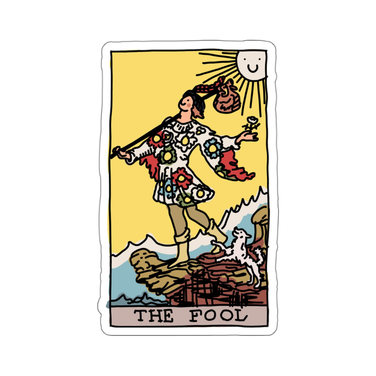 the fool tarot card sticker – altstop