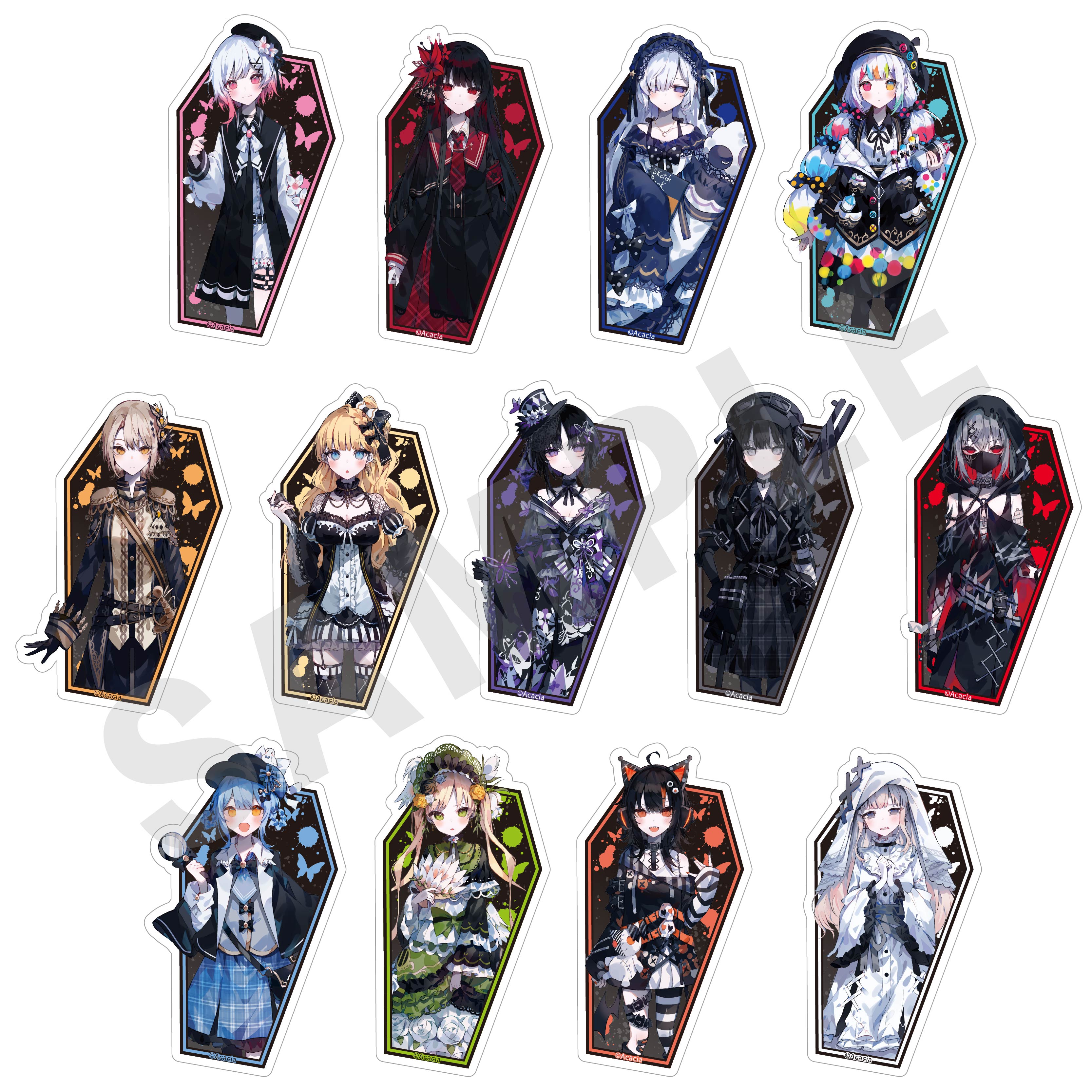 全種セット】「魔法少女ノ魔女裁判」トレーディングステッカー（全13種