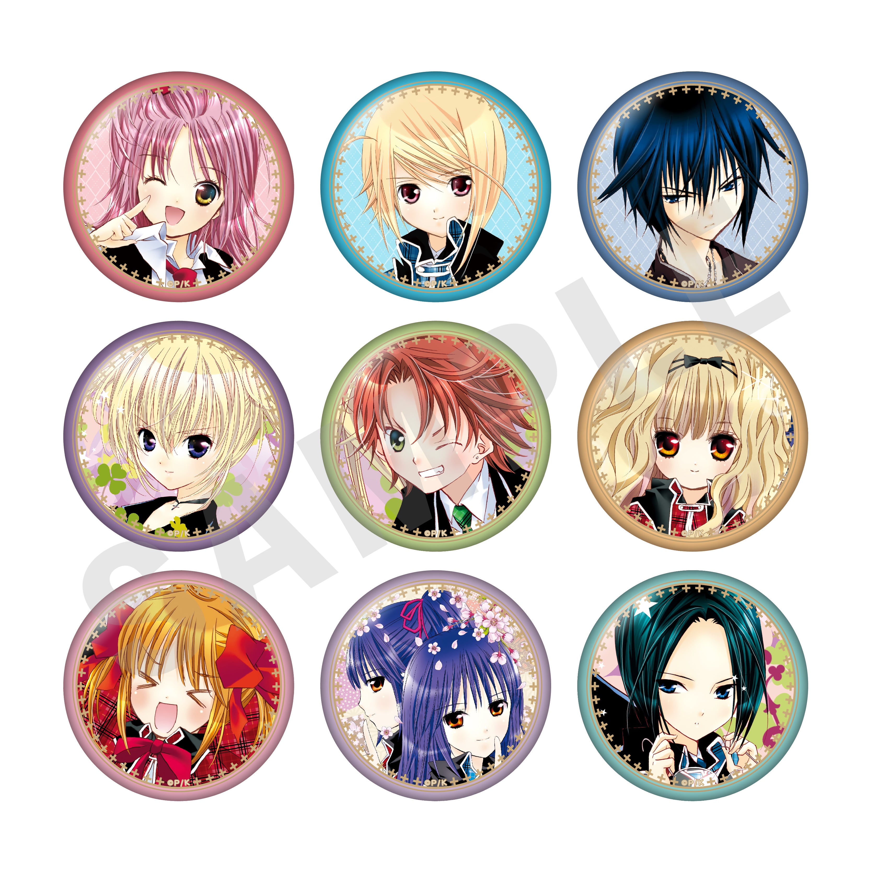 単品】「しゅごキャラ！」トレーディング缶バッジ（カラーイラスト