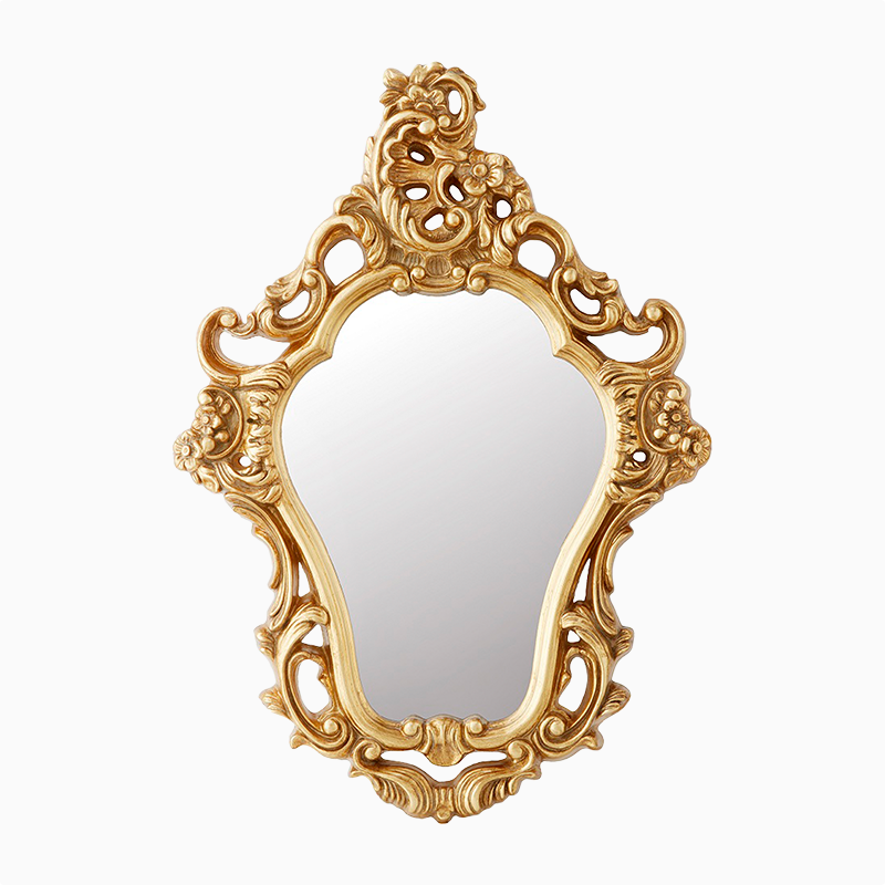 大型送料］｜アンティーク調壁掛けミラー｜ゴールドフレーム – anji