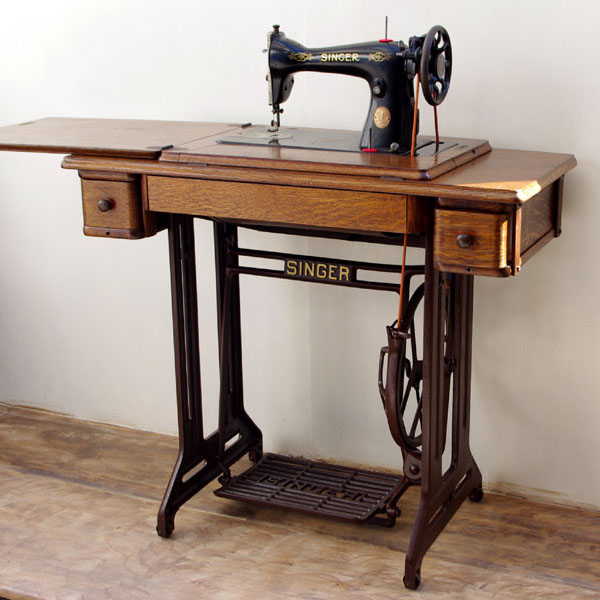 SINGER 15K シンガー製足踏みミシン足踏みミシン・手回しミシンの