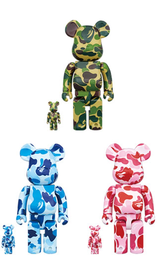 ウォータープリント A BATHING APE ABC 100% & 400% ベアブリック (BE