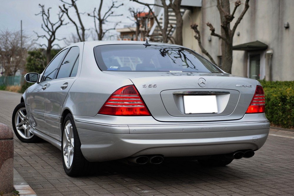 【希少 USA購入】MERCEDES-BENZ S55 AMG（W220） norev 1/18 Mercedes Benz S55 AMG W220 2000 シルバー メルセデス