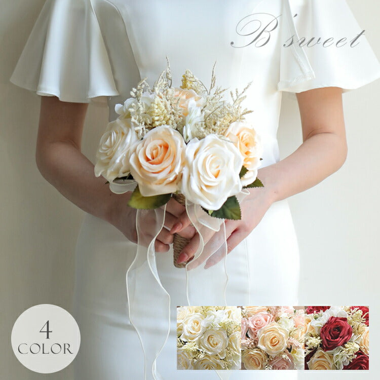 クラッチブーケ アーティフィシャルフラワー ウェディング ブーケ