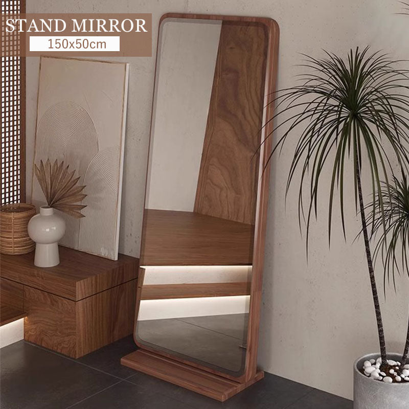 全身鏡 スタンドミラー ナチュラル 姿見 シンプル リビング ベッド