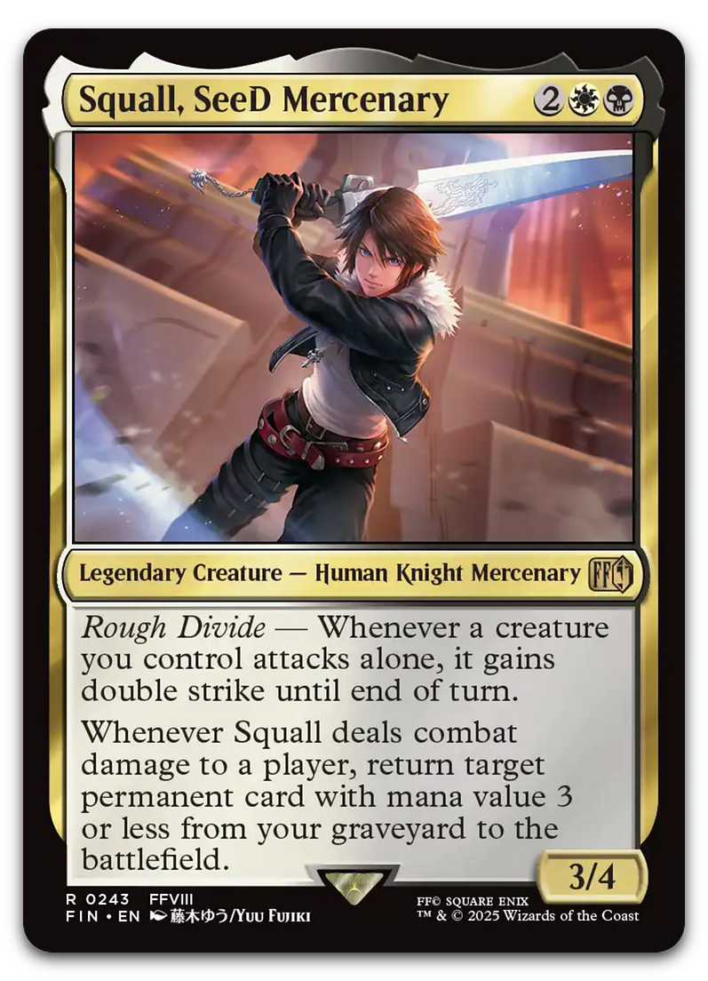 Squall, SeeD Mercenary (FINAL FANTASY) – Cardsurfer Games