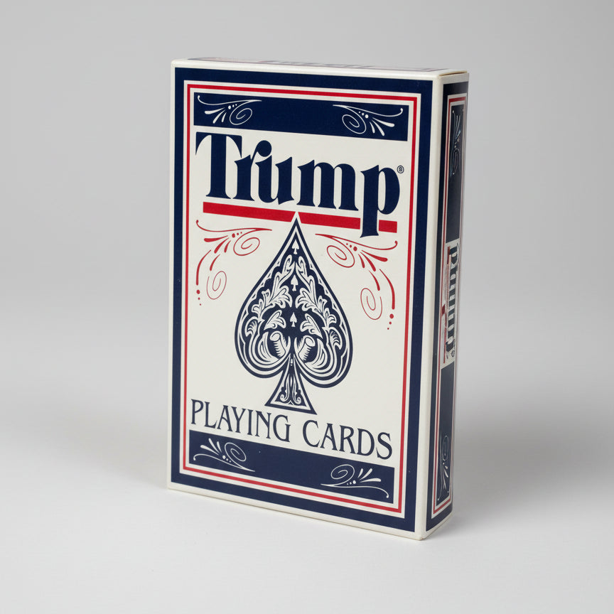 Hoyle Trump Model 1800 Playing Cards Blue - Vintage Plastic Coated