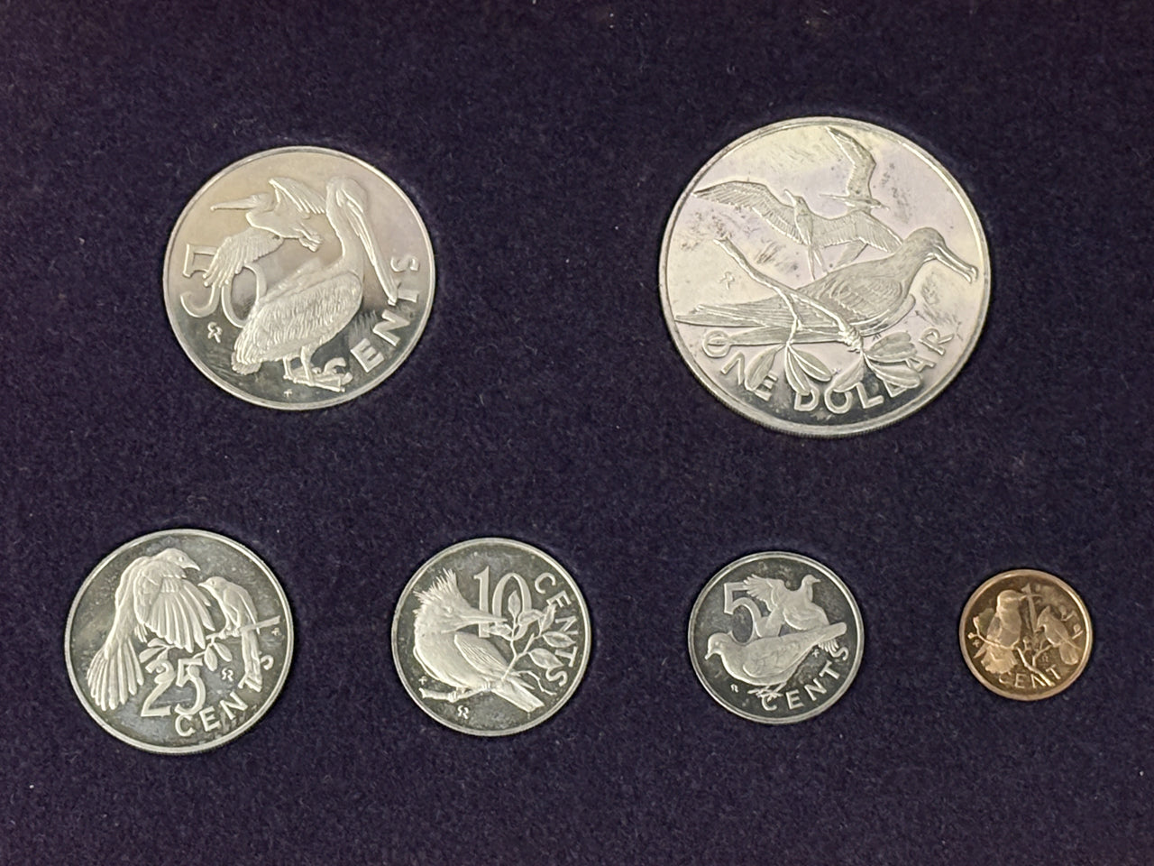 イギリス領ヴァージン諸島】プルーフセット 6枚組 1973［C-0000273