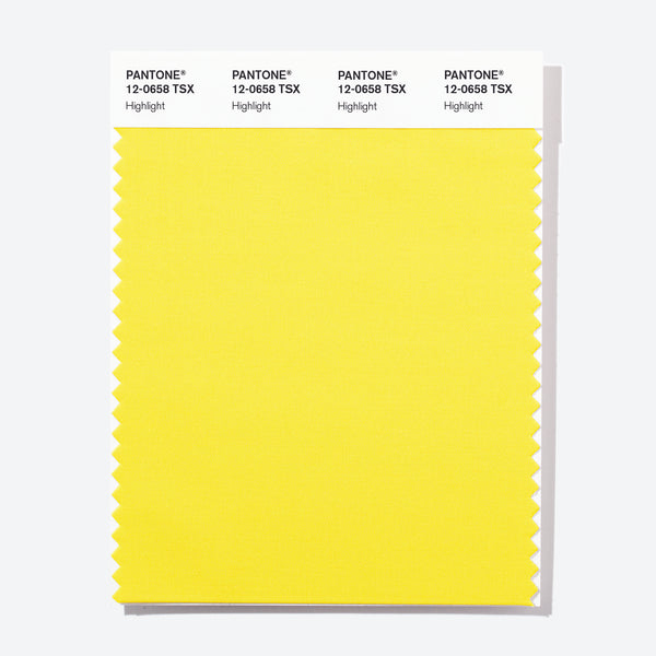 Pantone Polyester Swatch Card 12-0658 TSX Highlight - Columbia