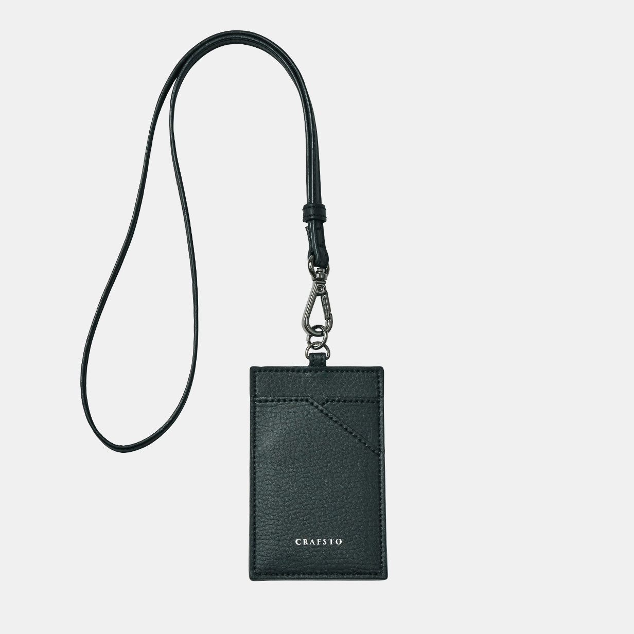 マッシュルームレザー ネックストラップ付きパスケース【IDケース