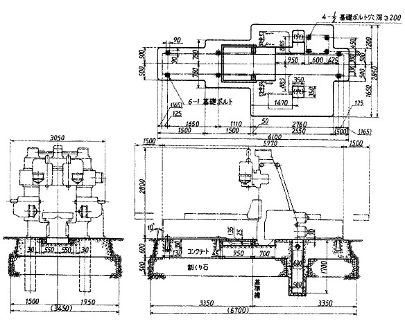 軸組図／基礎図 - 製図