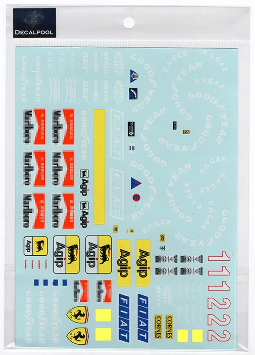 Ferrari F190 641/2 Marlborø 1990 @ 1/12 Decal | DP209 | Decalpool