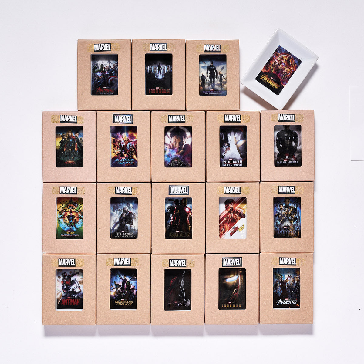 マーベル／MARVEL】 歴代映画ポスター ミニプレート 19種セット