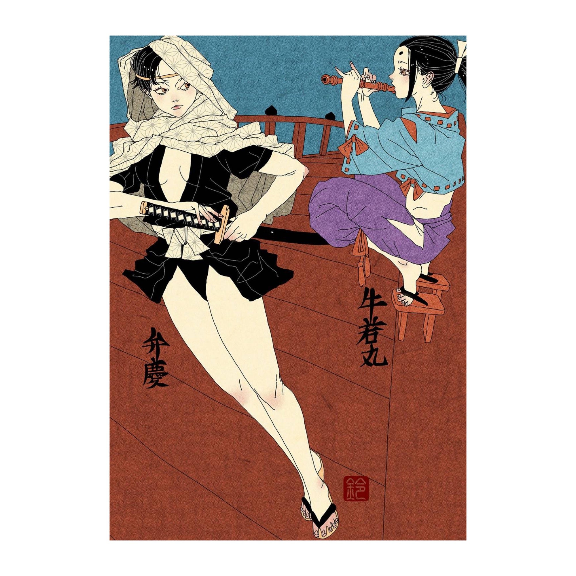 EmST 鈴木セイゴ個展「新版」KYOTO A3マット加工ポスター 「Gojo