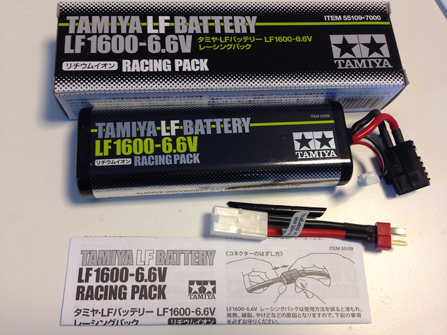 タミヤLFバッテリー LF1600-6.6Vの仕様、充放電について【ワンダー