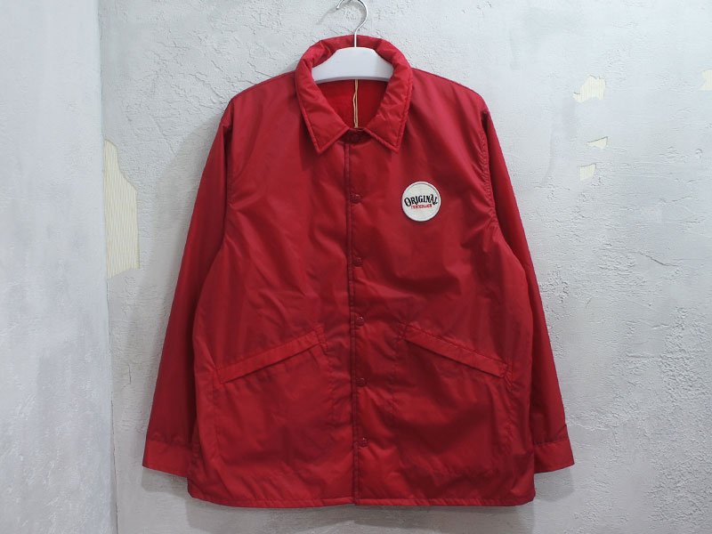 TENDERLOIN 'T-NYLON COACH JKT'コーチジャケット レザーパッチ M 赤