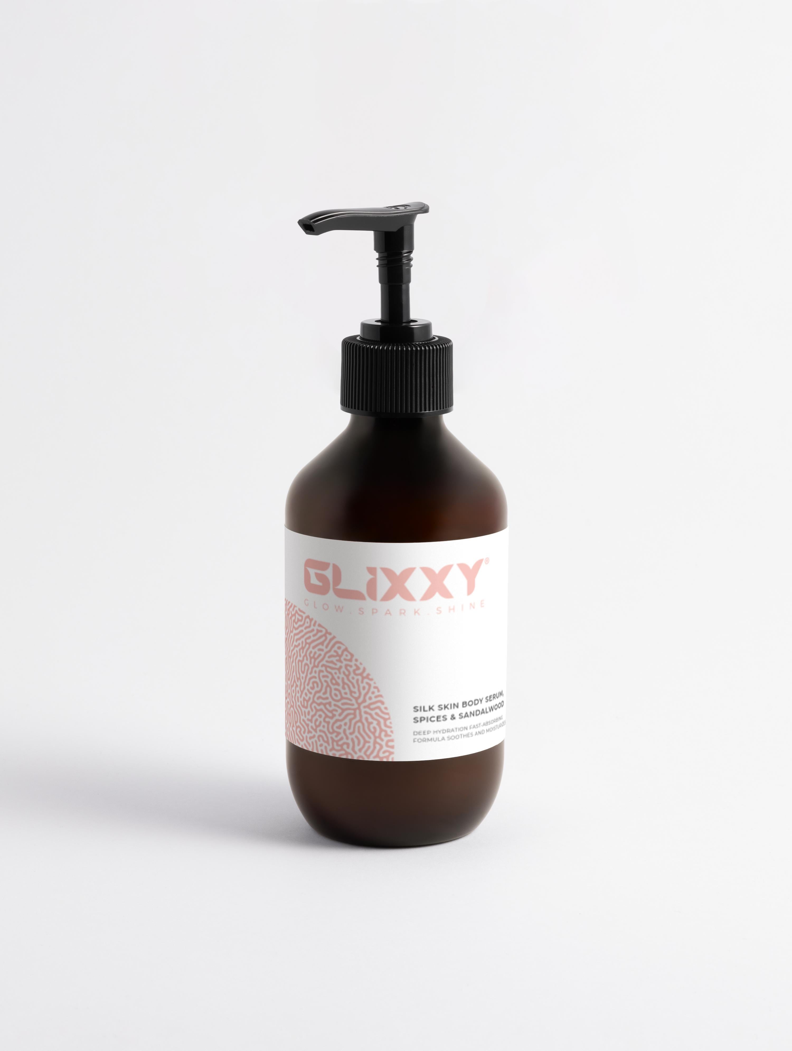Silk Skin Body Serum, Spices & Sandalwood – Glixxy