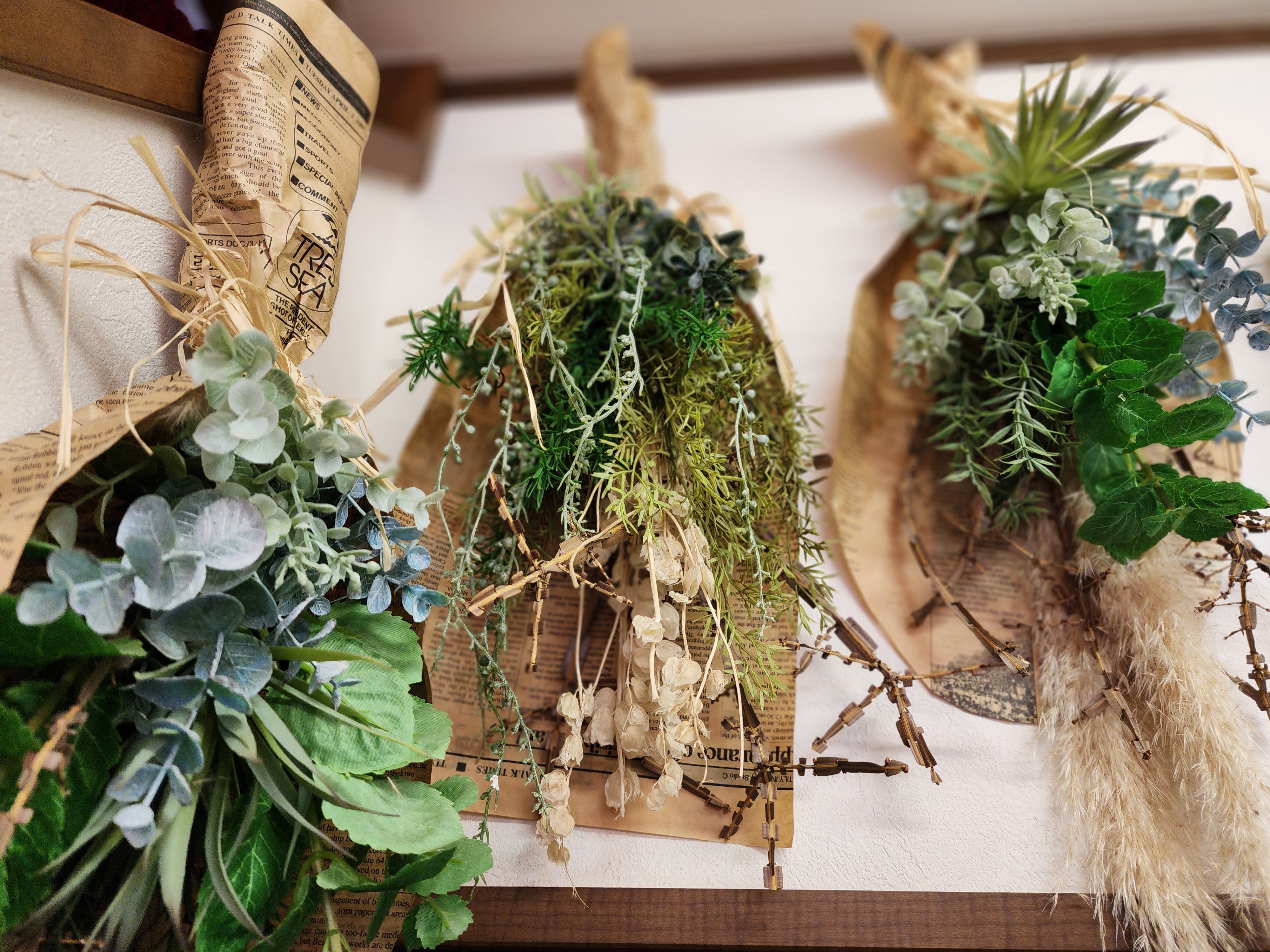 アーティフィシャルフラワー】グリーンスワッグ – HananoMao