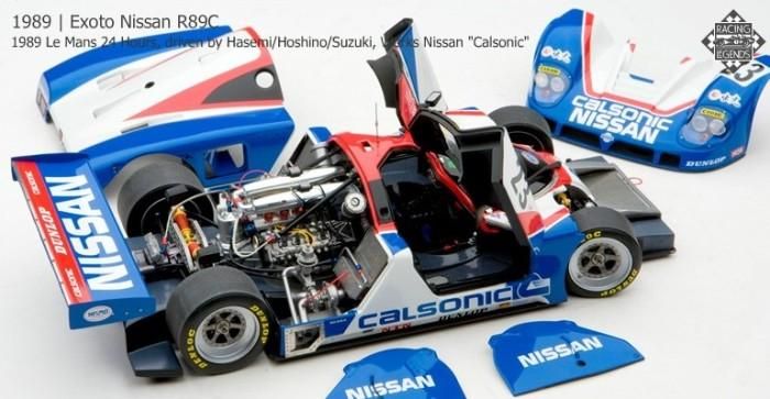 エグゾト 1/18 モデルカー 1989 #23 ニッサン R89C ルマン24時間耐久