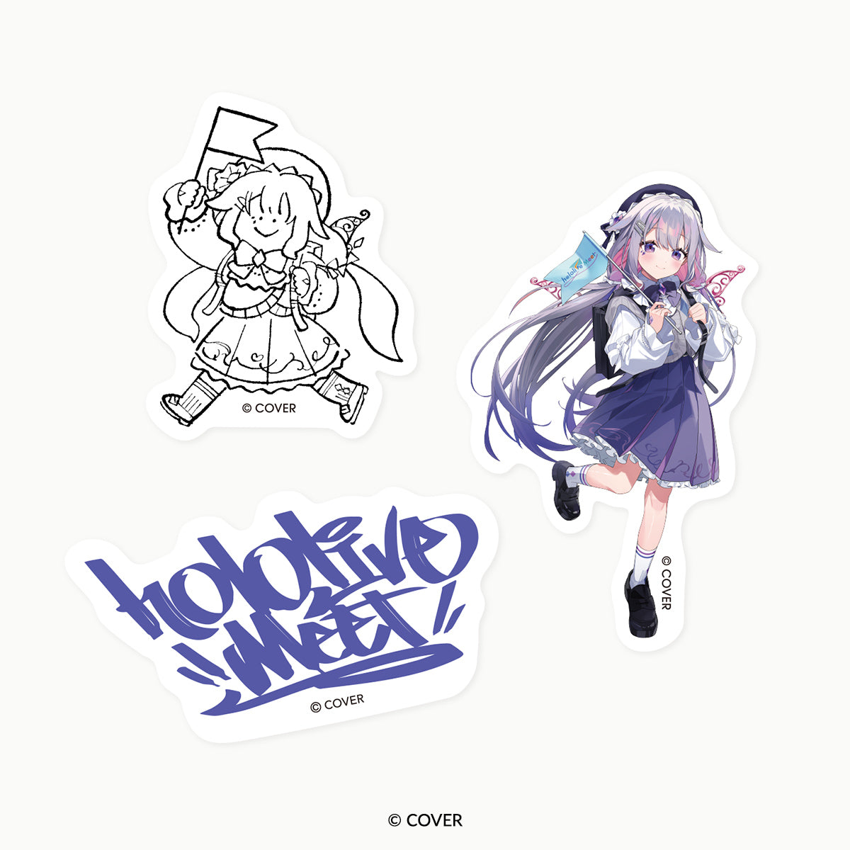 hololive Meet 2025」ステッカーセット 古石ビジュー - Tokyo Otaku Mode
