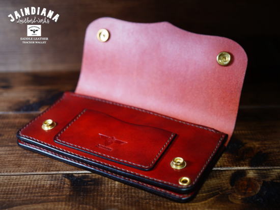 TRWC-VR ビンテージ感あるサドルレザーのトラッカーウォレット