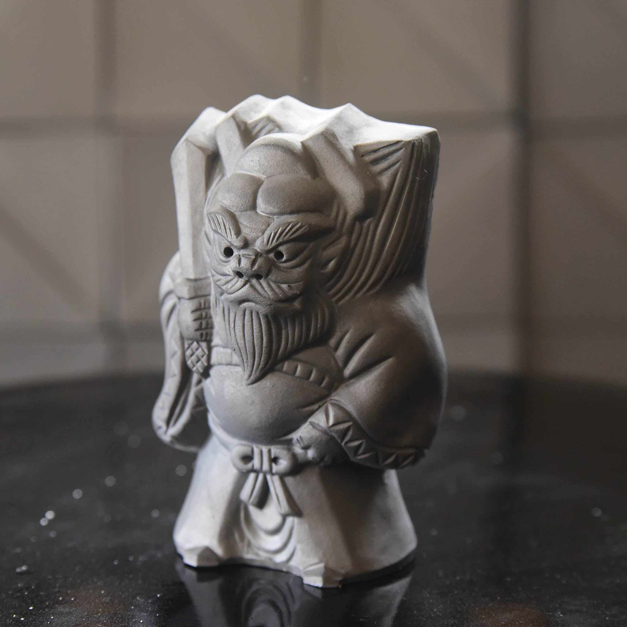 淡路鬼瓦 置物 | 鐘馗 | 5寸 | タツミ