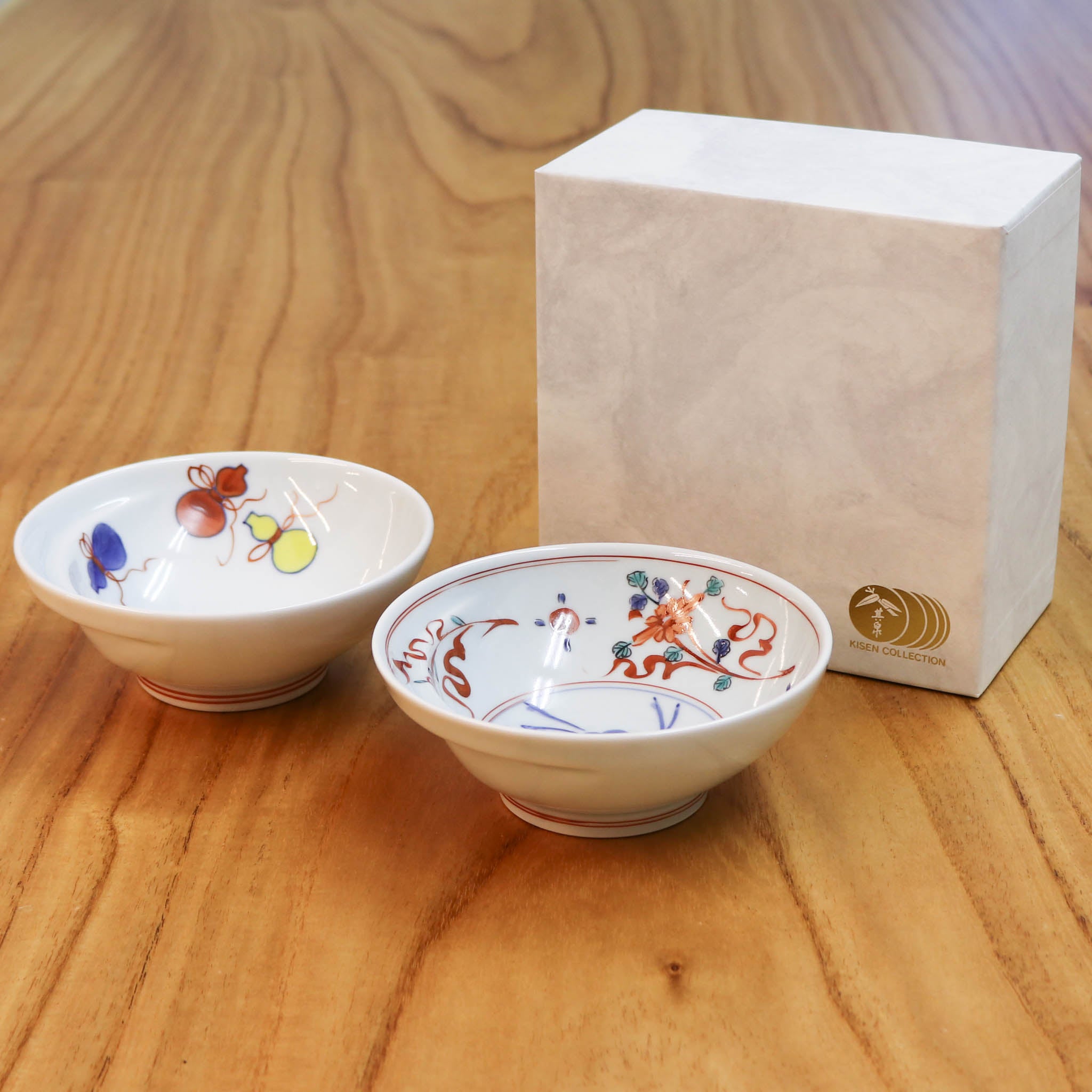 有田焼 | お鍋の取り皿 Cacomi 2枚セット | 万暦・染錦六