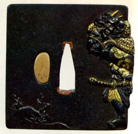 日本刀・刀装具の研究－岩本昆寛「大森彦七図」縁頭－刀和06年6月－