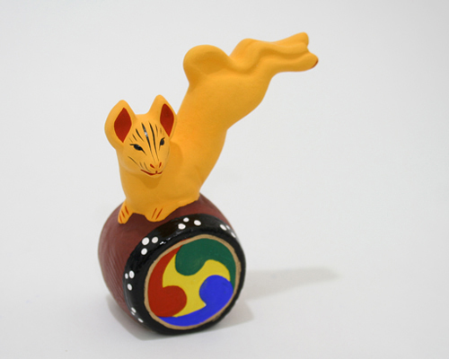 丹嘉 伏見人形 狐の太鼓乗り - KAUNIS