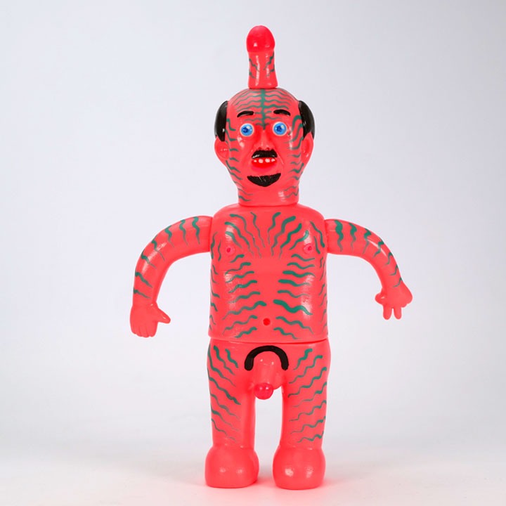 カスタムソフビ〉目マラサトシ / オレンジ / デハラユキノリ