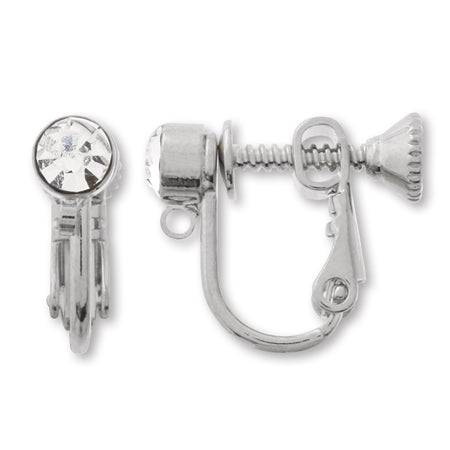 イヤリング ネジバネ石付 クリスタル/RC – 貴和製作所オンラインストア