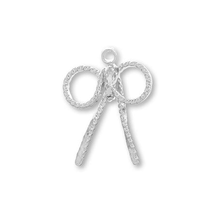 チャーム ワイヤーリボン ツイスト ロジウムカラー – 貴和製作所