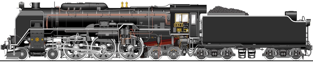 C62形 蒸気機関車