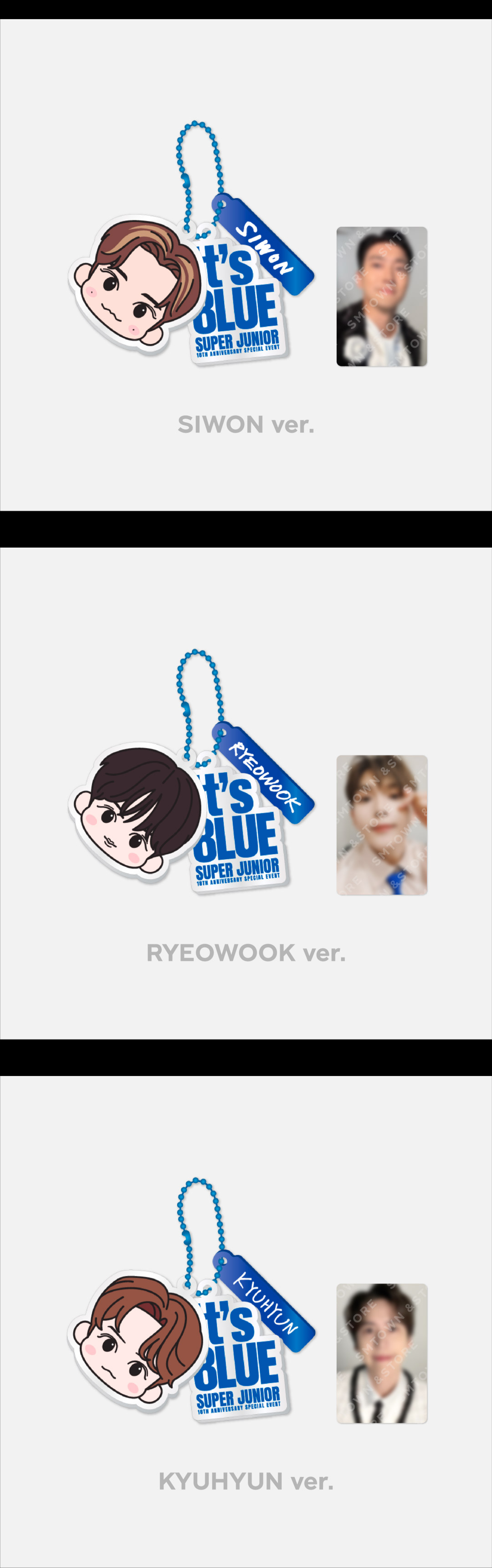 SUPER JUNIOR 1t's 8lue Goods - CHARACTER KEYRING