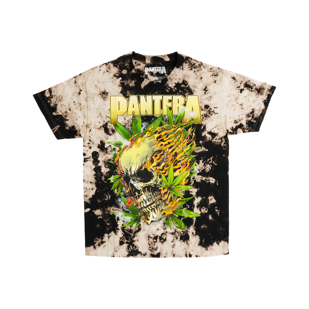 Cannabis Skull Tie Dye T-Shirt - Pantera Official Store