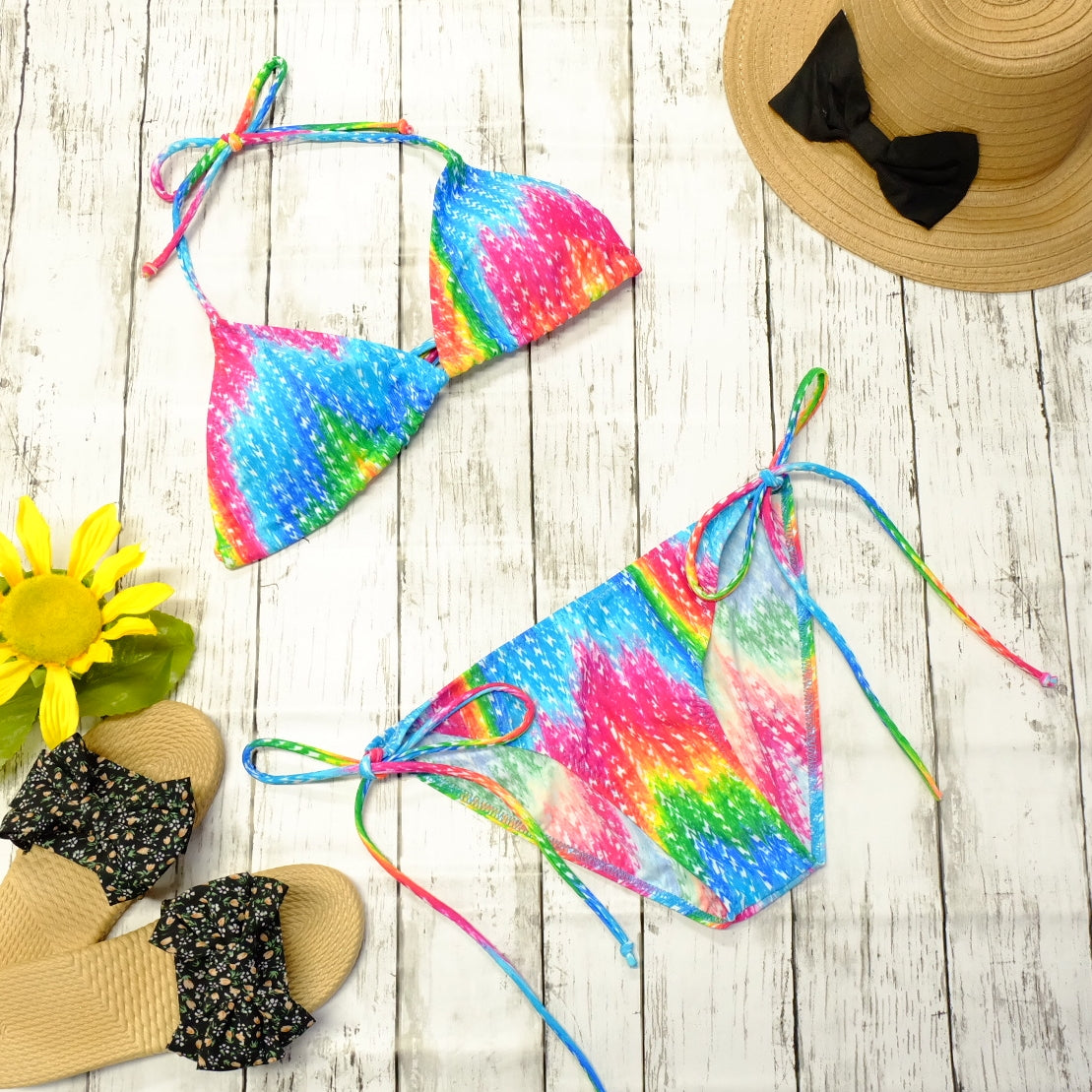 タイダイ柄三角ビキニ(M) – rachagirl(ラチャガール)