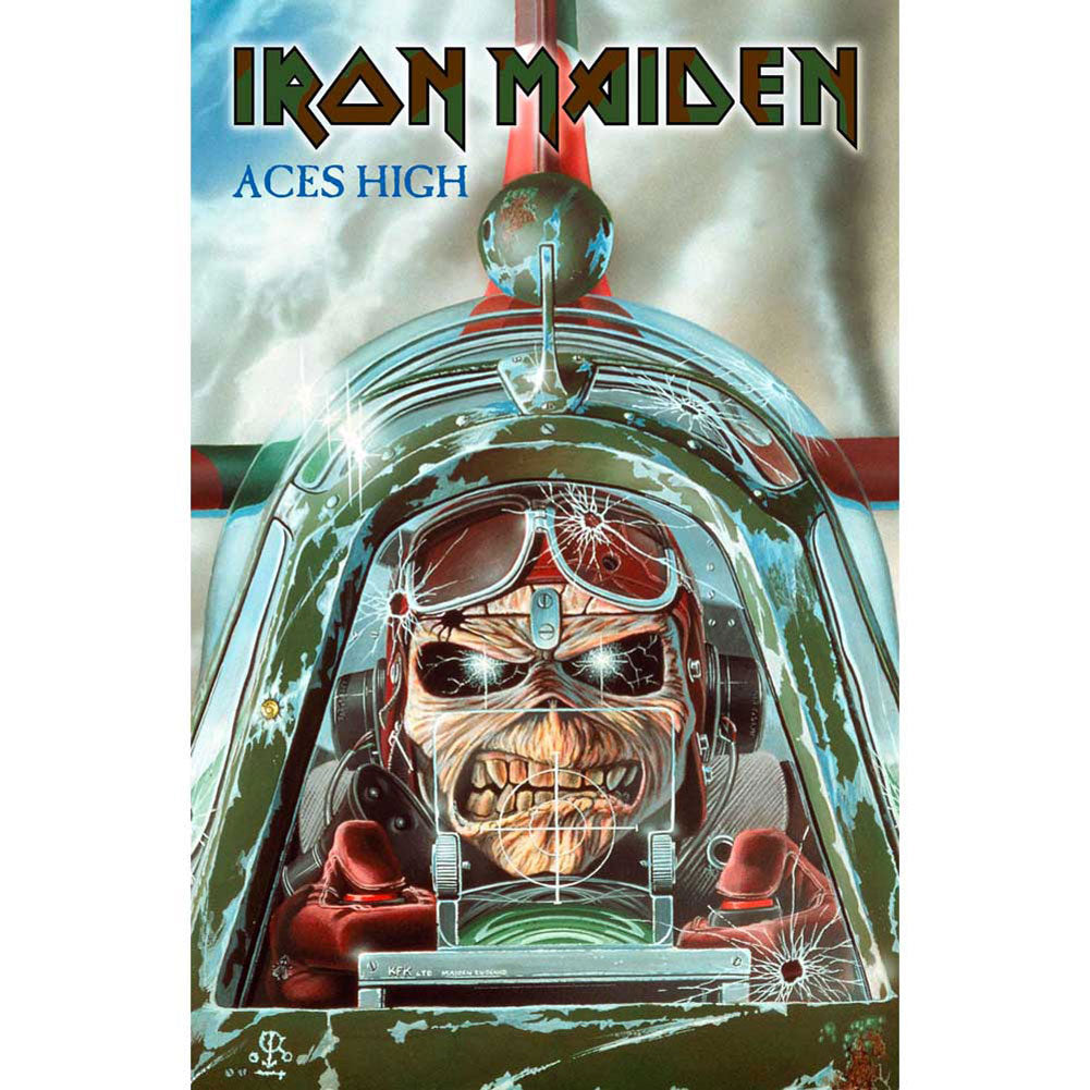 Iron Maiden Aces High Poster Flag 427875 | Rockabilia Merch Store