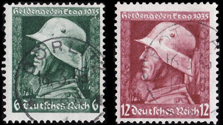 英雄追悼慰霊の日」および「国防軍の日」記念切手